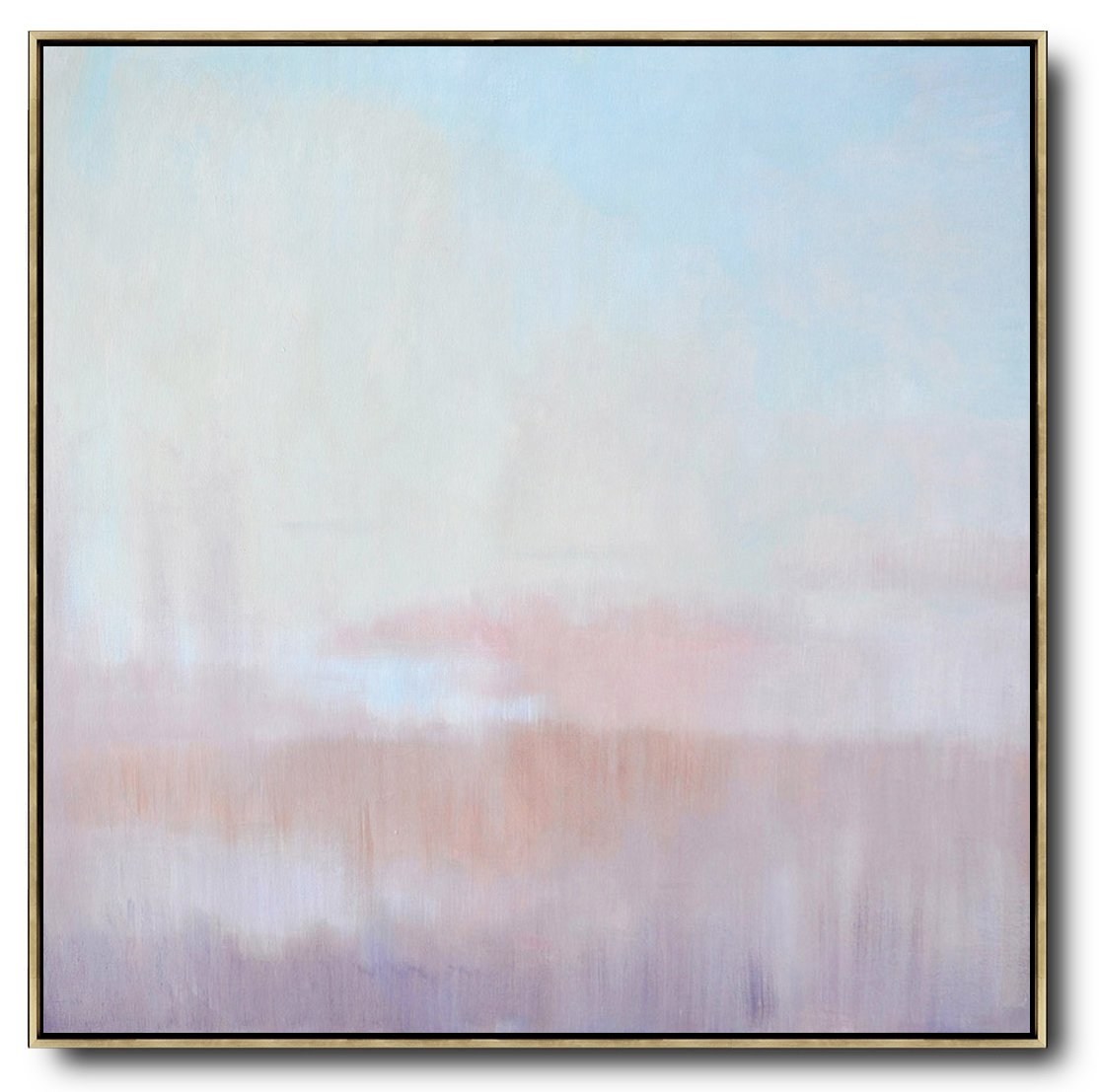 Extra Large Painting,Oversized Abstract Landscape Oil Painting,Unique Canvas Art,Blue,Pink,Purple.etc